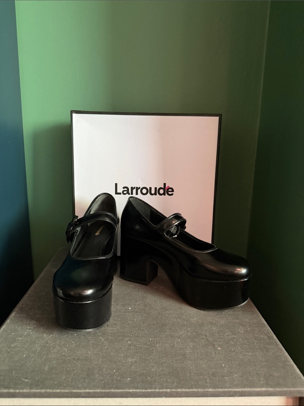 BRAND NEW! Black Platform Mary Jane Heels